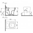 Унитаз приставной Bocchi Scala 1249-032-0129 розовый