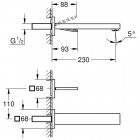 Смеситель для раковины встраиваемый Grohe Eurocube Joy 19998000