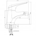 Смеситель для биде Aquanet Conte SD91384 00187217