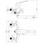 Смеситель универсальный Aquanet Conte SD91389A 00187220