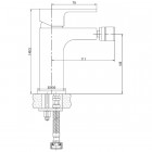 Смеситель для биде Aquanet Cubic SD90444-2 00187229