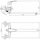 Смеситель универсальный Aquanet Practic AF100-21C 00216748
