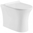 Унитаз приставной BelBagno Ancona BB1224CBR-P+BB2111SC безободковый