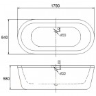 Ванна акриловая BelBagno BB12-1785
