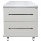 Тумба с раковиной Misty Марта 60 белый напольная
