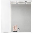 Зеркальный шкаф BelBagno Marino 80 bianco lucido MARINO-SPC-800/750-1A-BL-P-L