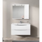 Зеркальный шкаф BelBagno Marino 90 bianco lucido MARINO-SPC-900/750-1A-BL-P-R