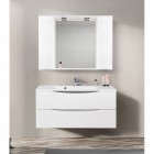 Зеркальный шкаф BelBagno Marino 120 bianco lucido MARINO-SPC-1200/750-2A-BL-P
