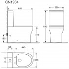 Унитаз Ceramica Nova Star CN1904 безободковый