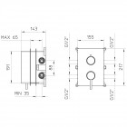 Скрытая часть смесителя Palazzani PBox 99570510