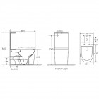 Унитаз WeltWasser Salzbach 001 MT-BL безободковый