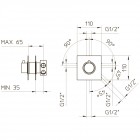 Переключатель встраиваемый Palazzani Idrotech 12203810