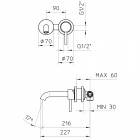 Смеситель для раковины встраиваемый Palazzani Idrotech 12318136