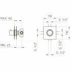 Переключатель встраиваемый Palazzani Idrotech 96642210