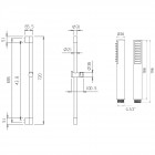 Душевой гарнитур Palazzani Idrotech 9920F210G
