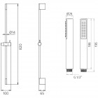 Душевой гарнитур Palazzani Idrotech 9920C410G