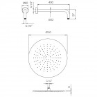 Верхний душ Palazzani Idrotech 9926V710