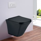 Унитаз подвесной Esbano Luchena-C matt black безободковый