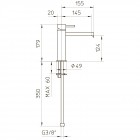 Смеситель для раковины Palazzani Digit 49304536