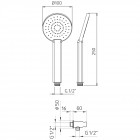 Душевой гарнитур Palazzani Idrotech 9910C510G