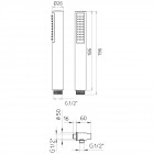 Душевой гарнитур Palazzani Idrotech 99102310G