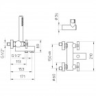 Смеситель для ванны Palazzani Formula 62115810