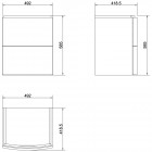 Тумба под раковину Cersanit Easy 50 white SZ-EAS-ES50/Wh