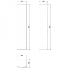 Пенал Cersanit Easy 35 white SL-EAS/Wh