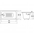 Ванна чугунная Goldman Prestige 180x80