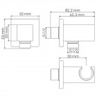 Шланговое подключение с держателем WasserKRAFT Glan A185