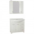 Зеркало-шкаф Style Line Олеандр-2 90/С рельеф пастель ЛС-00000484