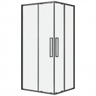 Душевое ограждение Black&White S872 Black 1000x1000