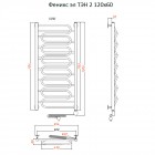 Полотенцесушитель электрический Тругор Феникс ТЭН 2 120х60