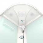 Душевая кабина Domani-Spa Delight 110 high голубые стенки/прозрачное стекло с электрикой и гидромассажем DS01D110HDbCl10