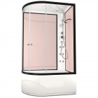 Душевая кабина Domani-Spa Delight 128 high R розовые стенки/прозрачное стекло с электрикой и гидромассажем DS01D128RHPcCl10