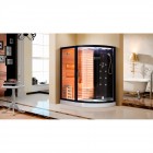 Душевая кабина Cerutti Lugano Nero K9751L black с сауной