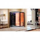 Душевая кабина Cerutti Lugano Nero K9751R black с сауной