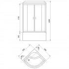Душевая кабина Royal Bath RB90CK5-WC-CH