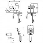 Смеситель на борт ванны Lemark Unit LM4515C