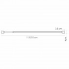 Карниз для ванной комнаты WasserKRAFT Elbe SC-721121