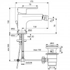 Смеситель для биде Ideal Standard Cerafine BC498AA