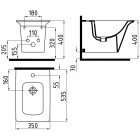 Биде подвесное Bien Lotus LTBA05401VD1W3000