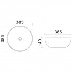 Раковина накладная Azario XML40032U10