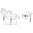 Смеситель с гигиеническим душем Bravat D9141BW-RUS