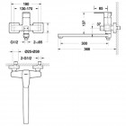 Смеситель универсальный Bravat Riffle F672106C-L