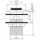 Донный клапан Felice V-3 cromo