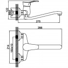 Смеситель универсальный Ledeme H14 L2114-B