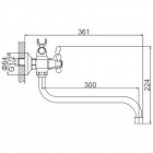 Смеситель универсальный Ledeme H20 L2120