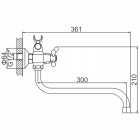 Смеситель универсальный Ledeme H20 L2220