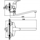 Смеситель универсальный Ledeme H38 L2138-B